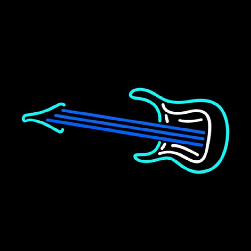 Guitar 1 Logo Leuchtreklame