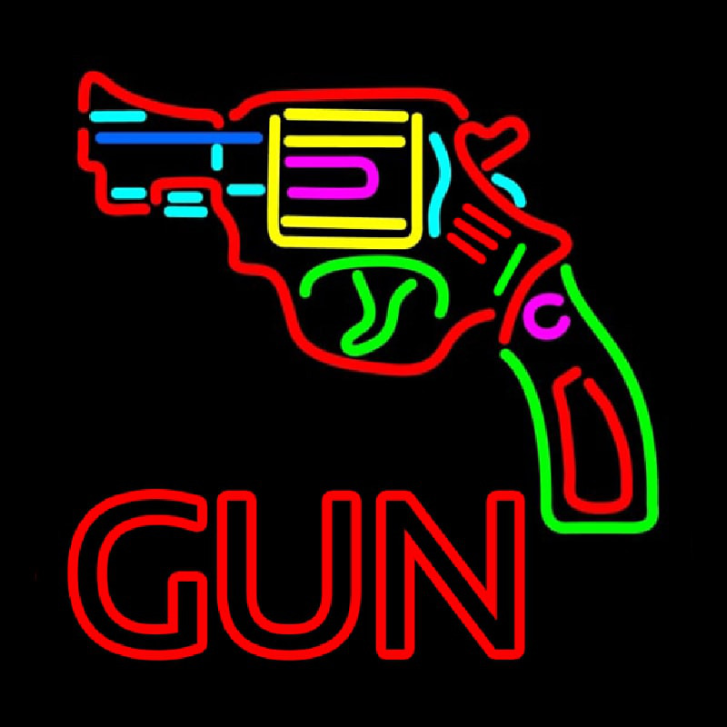 Gun Logo Leuchtreklame