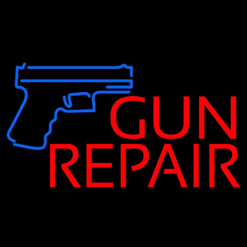 Gun Repair Leuchtreklame