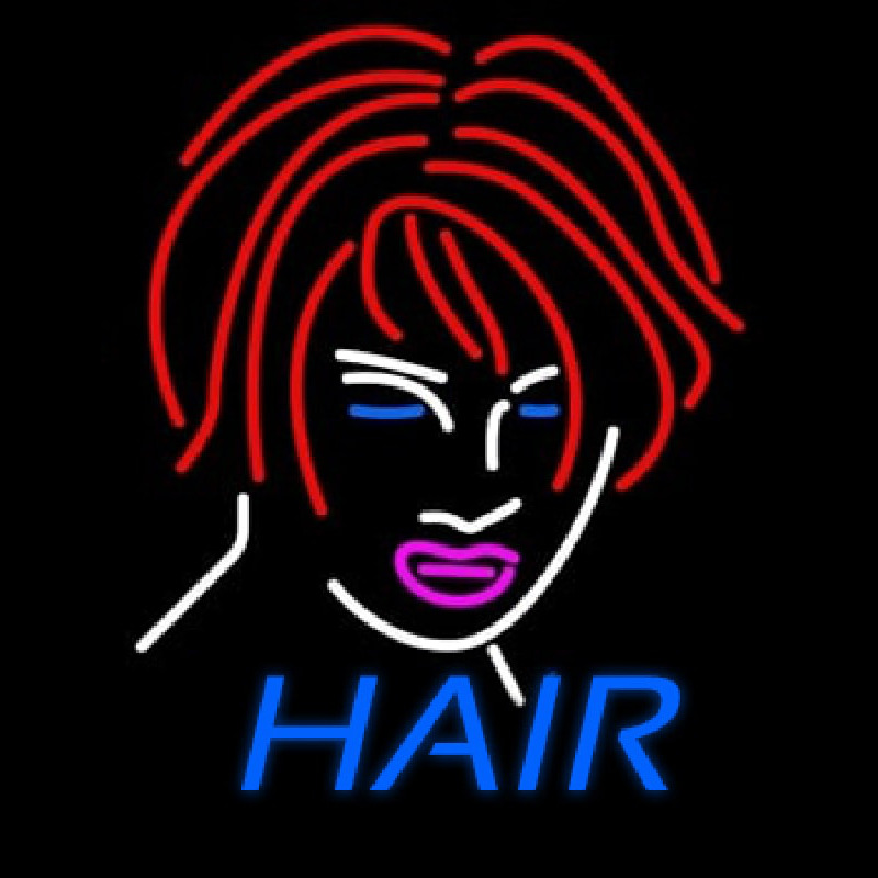 Hair Girl Logo Leuchtreklame