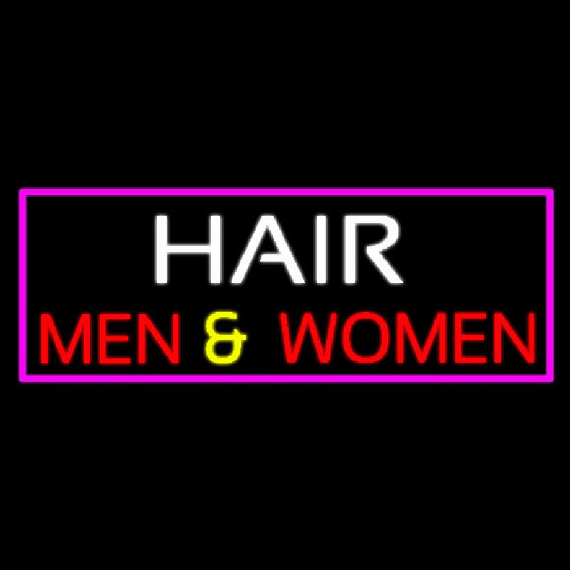 Hair Men And Women Leuchtreklame