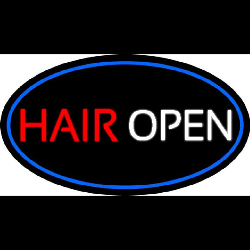 Hair Open Leuchtreklame