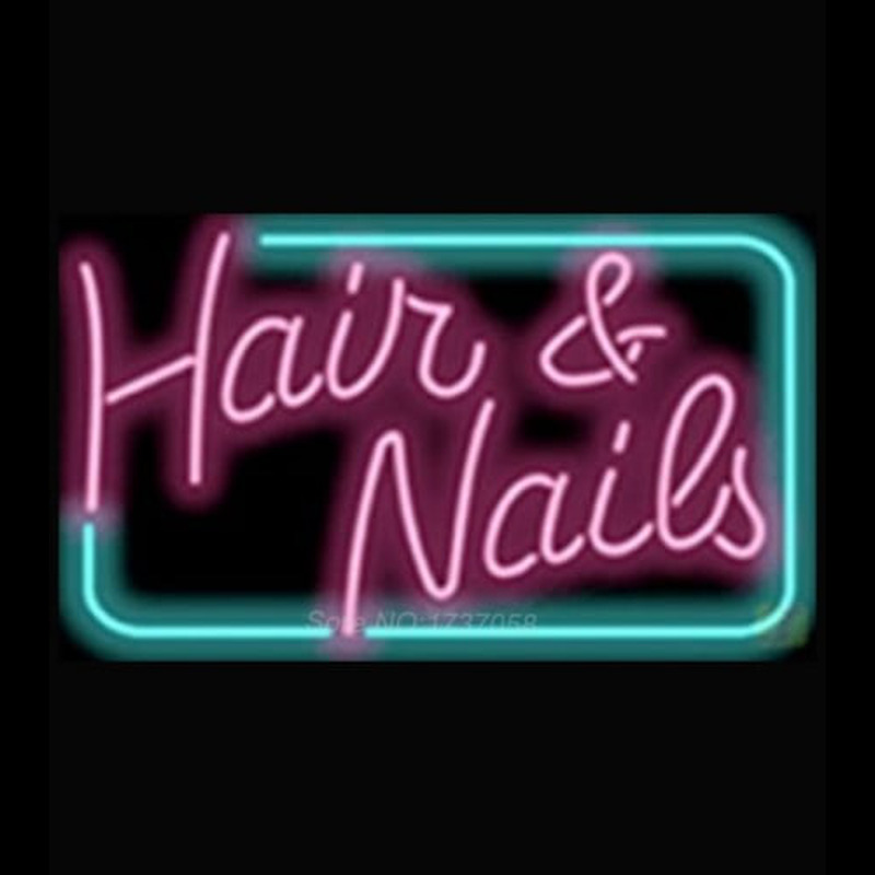 Hair and Nails Leuchtreklame