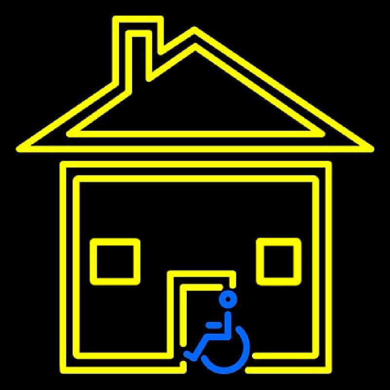 Handicapped Housing Leuchtreklame