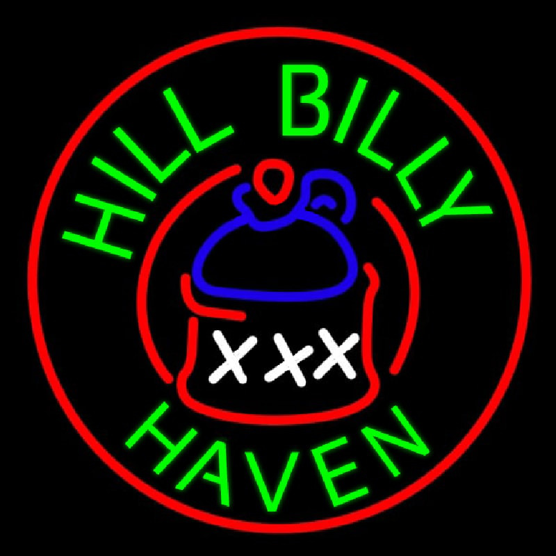 Hill Billy Haven Leuchtreklame