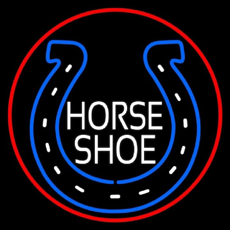 Horse Shoe Logo Leuchtreklame