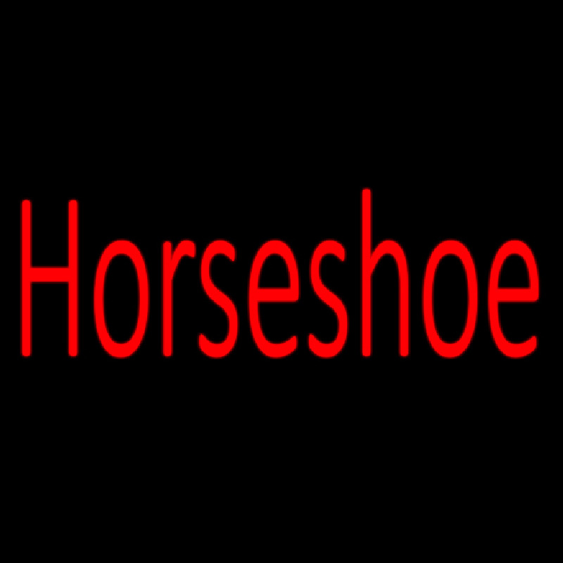 Horseshoe Red Leuchtreklame