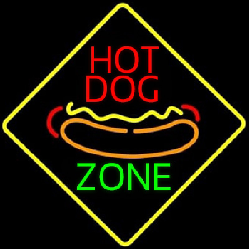 Hot Dog Zone Leuchtreklame