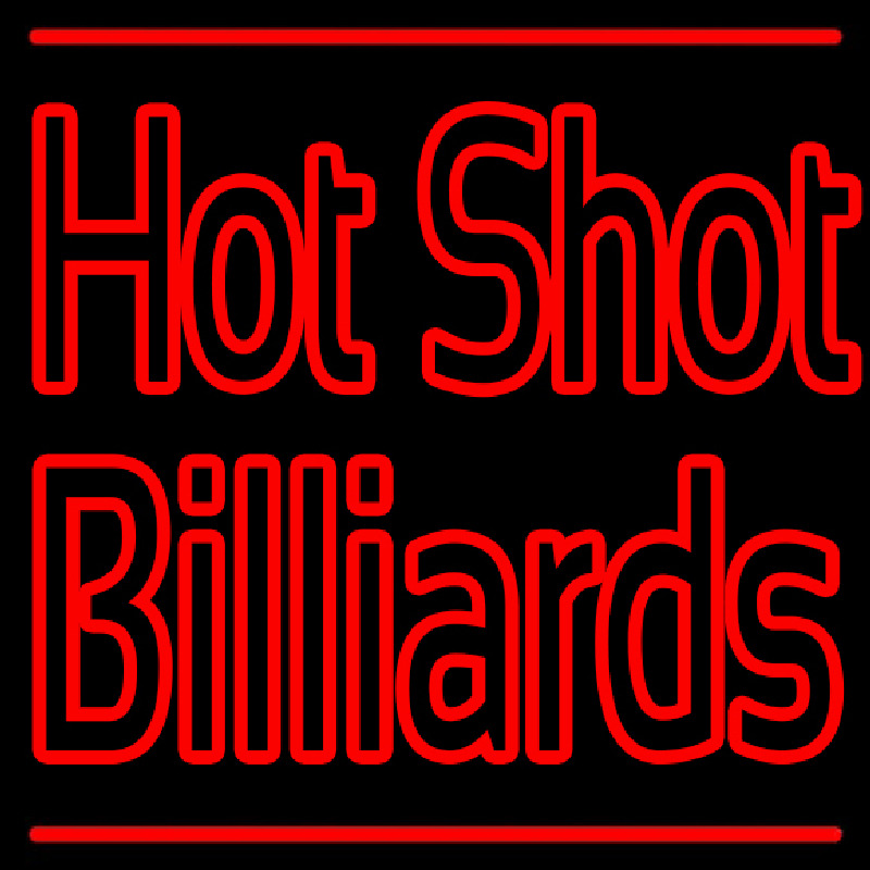 Hot Shot Billiards Leuchtreklame