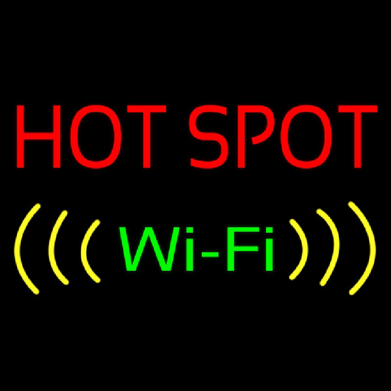 Hot Spot Wifi Leuchtreklame