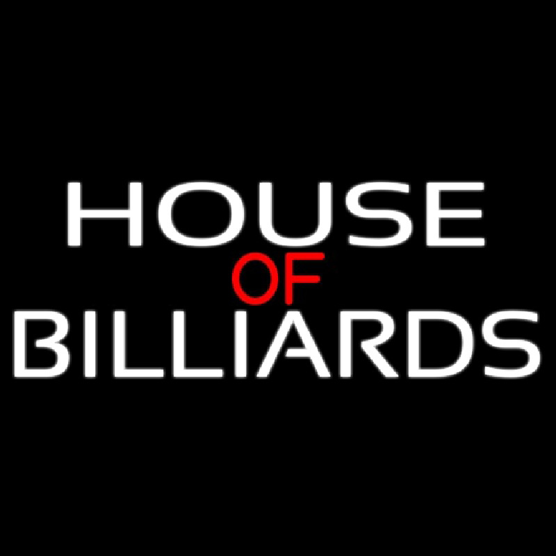 House Of Billiards 2 Leuchtreklame