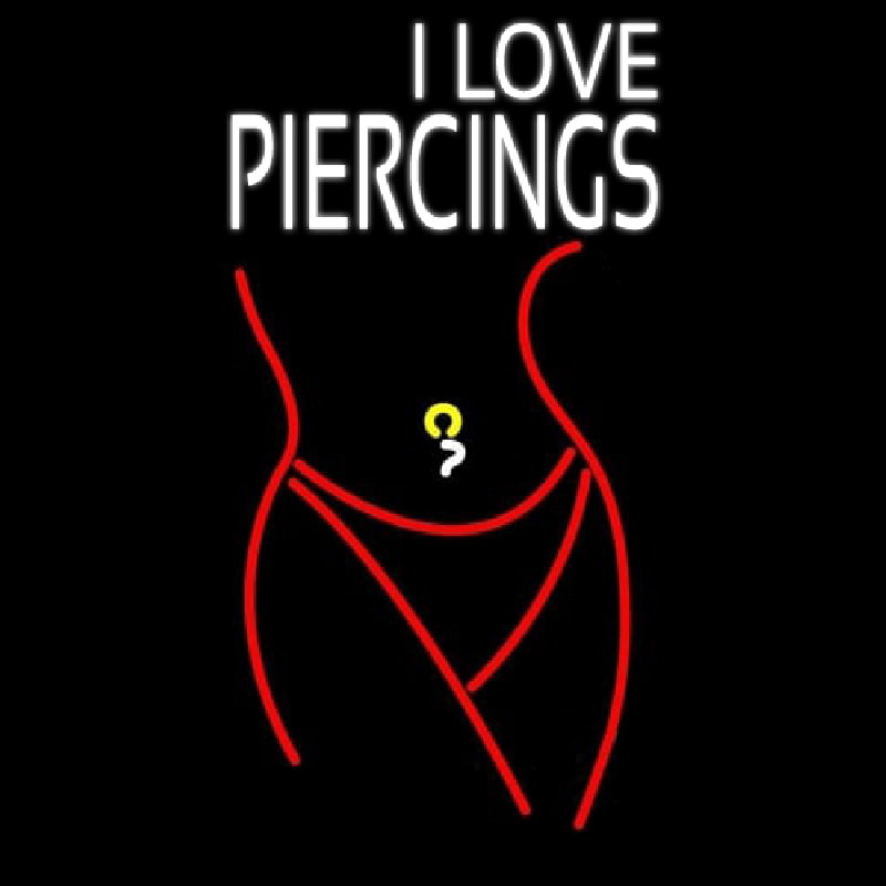 I Love Piercin Leuchtreklame