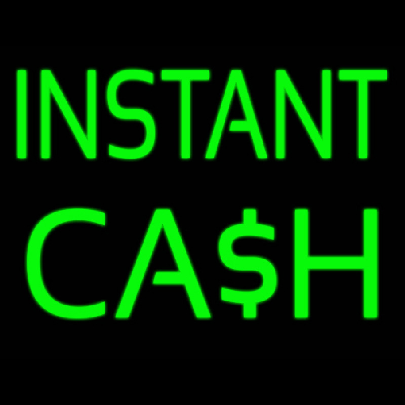 Instant Cash Leuchtreklame