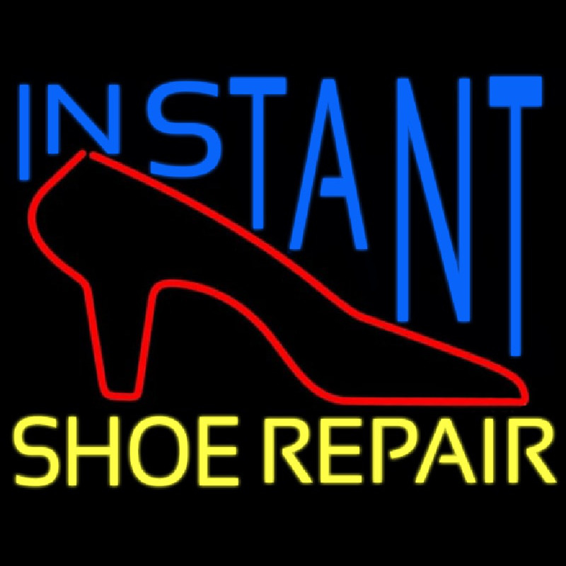 Instant Shoe Repair Leuchtreklame