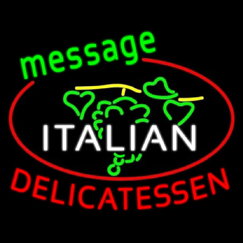 Italian Delicatessen Leuchtreklame