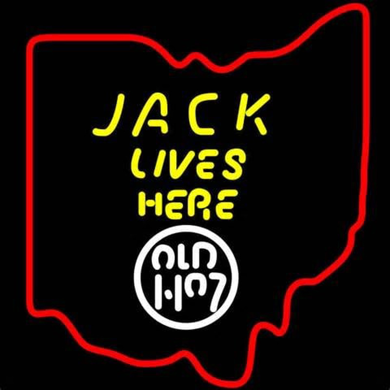 Jack Daniels Jack Lives Here Ohio Whiskey Leuchtreklame