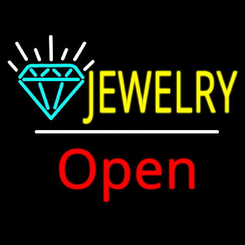 Jewelry Logo Open Leuchtreklame