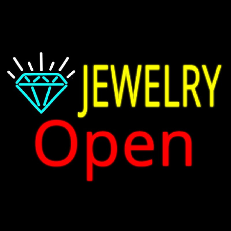 Jewelry Open Leuchtreklame