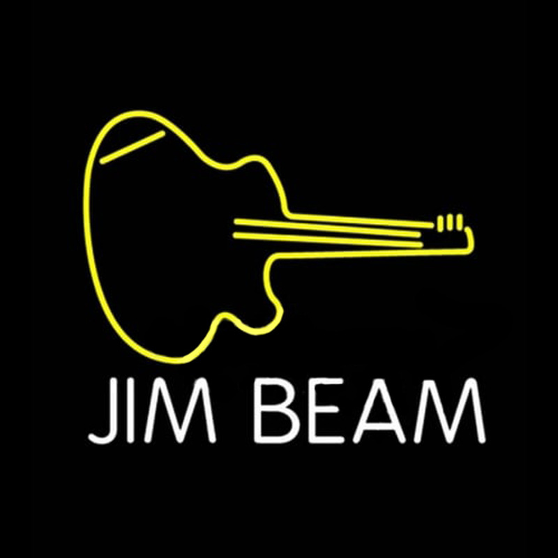 Jim Beam Guitar Leuchtreklame