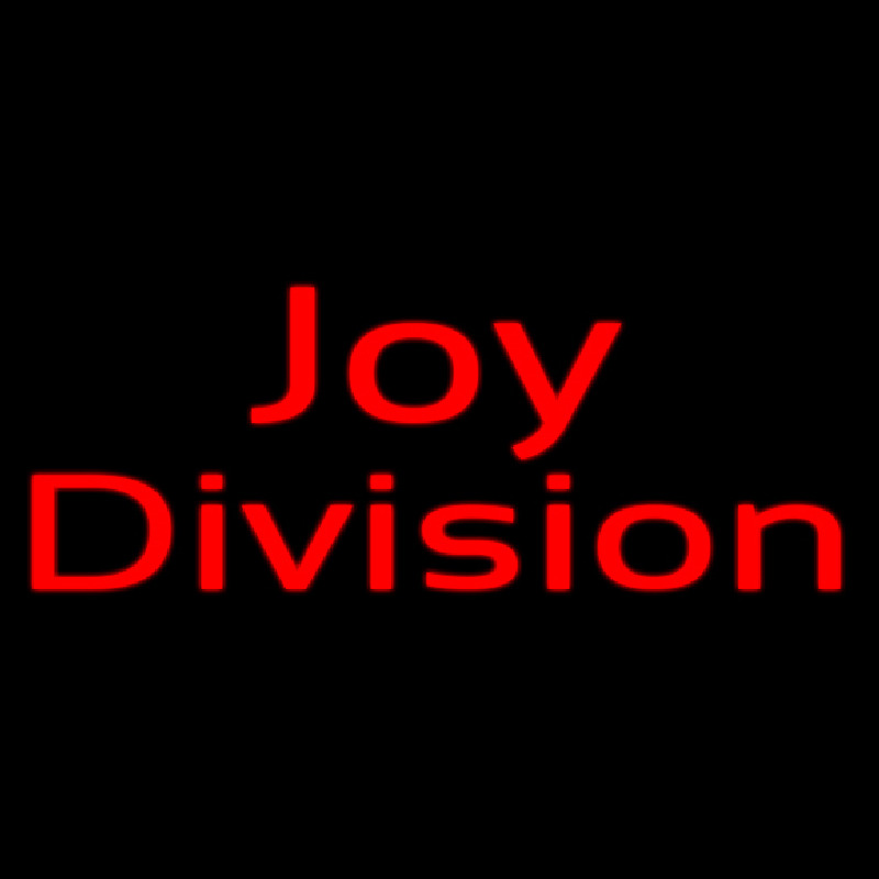 Joy Division Leuchtreklame