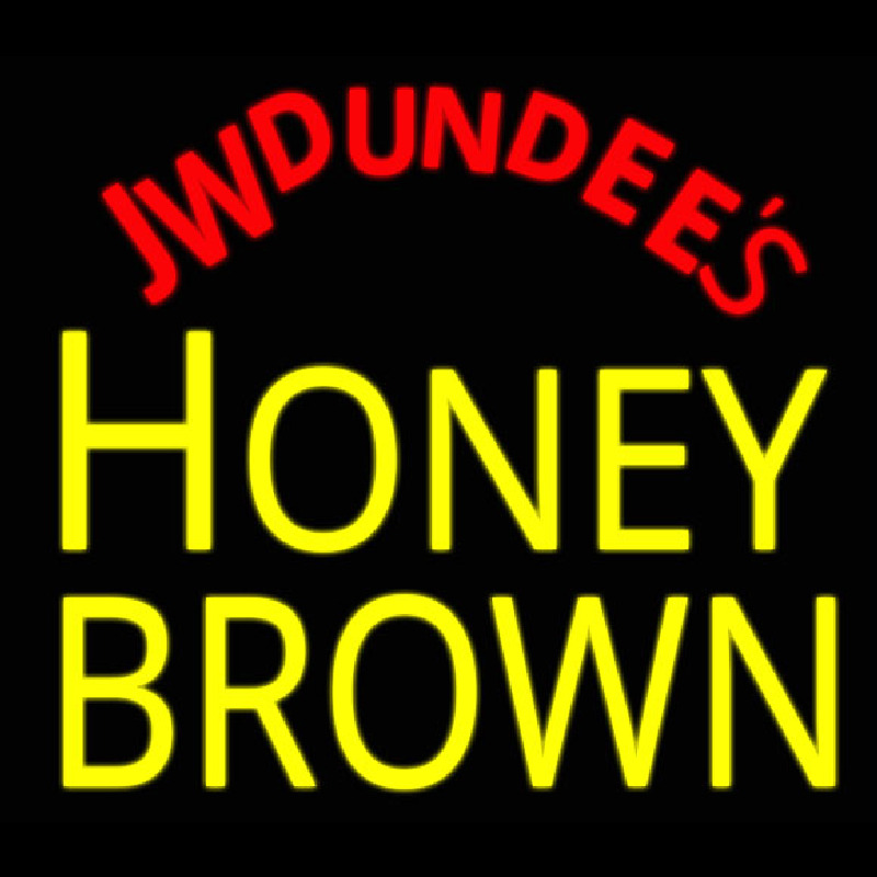 Jw Dundees Honey Brown Leuchtreklame