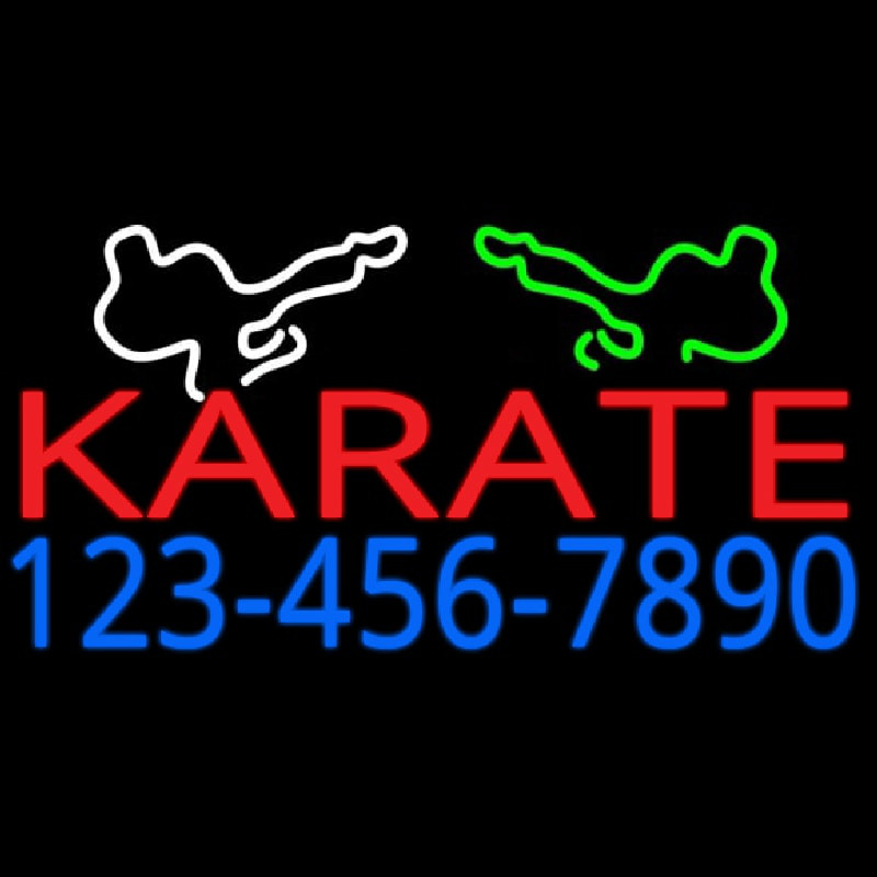 Karate Leuchtreklame