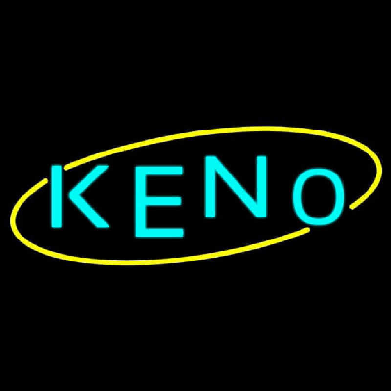 Keno With Oval 1 Leuchtreklame