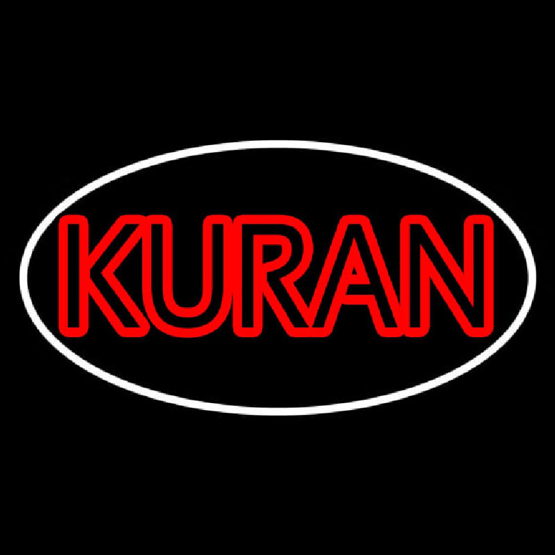 Kuran With Border Leuchtreklame