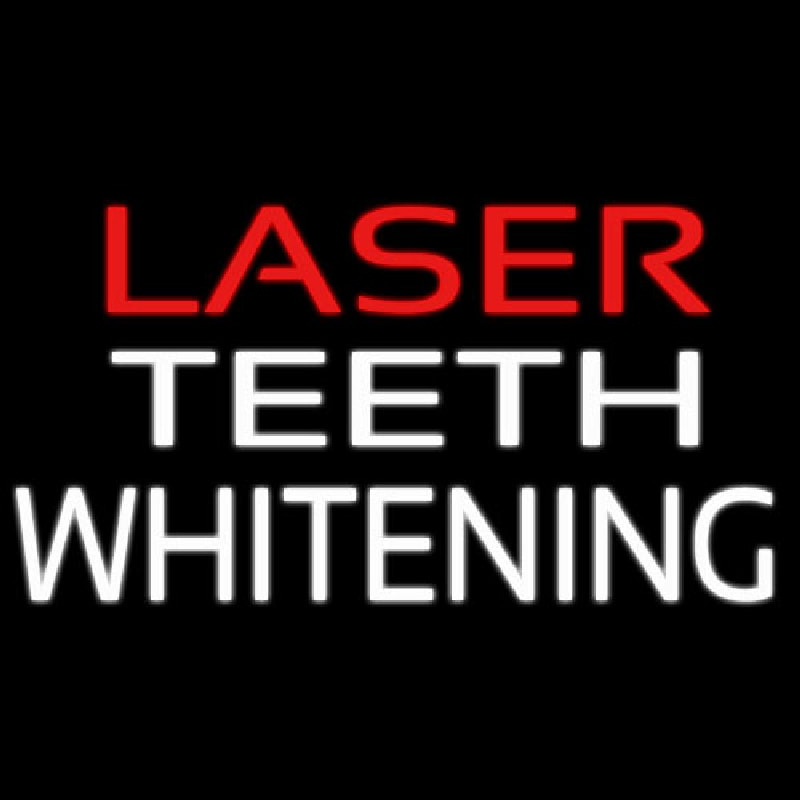 Laser Teeth Whitening Leuchtreklame