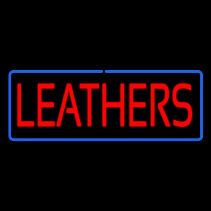 Leathers Leuchtreklame