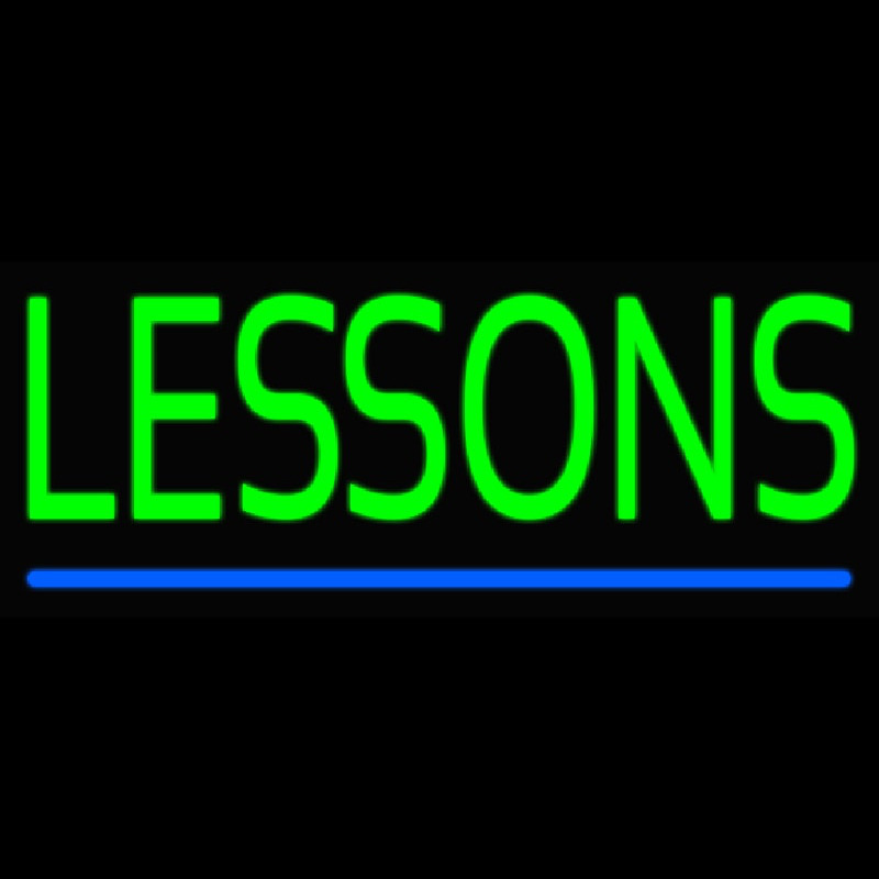 Lessons Leuchtreklame