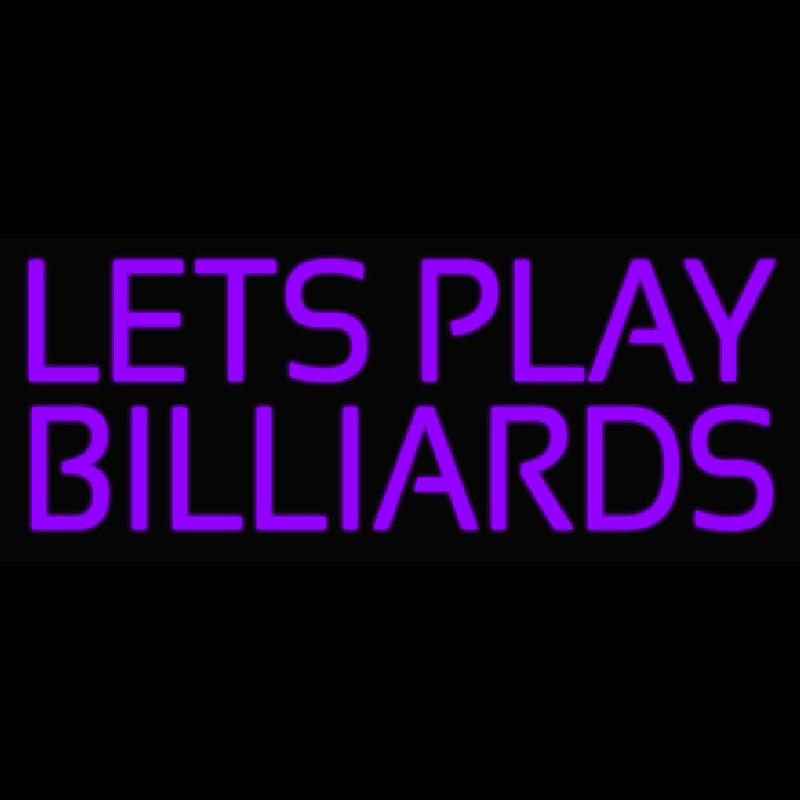 Lets Play Billiard 1 Leuchtreklame