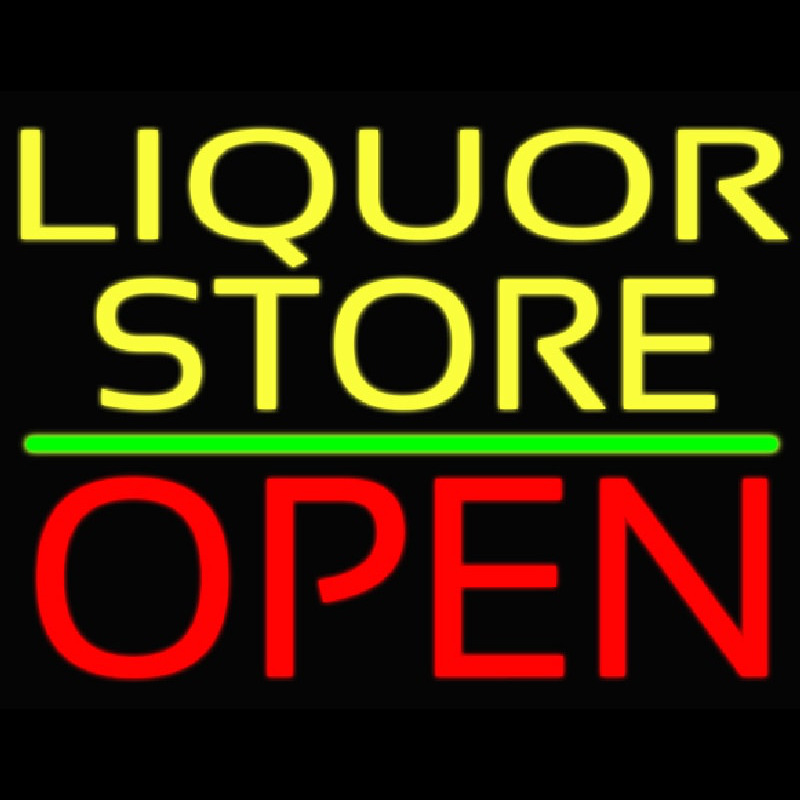 Liquor Store Open 1 Leuchtreklame