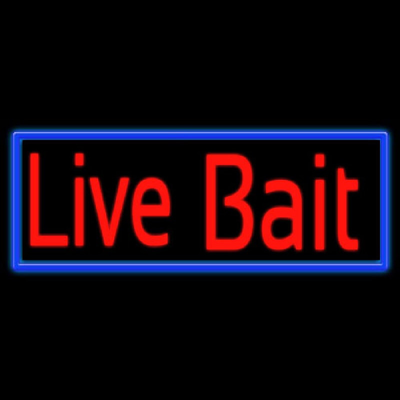 Live Bait Leuchtreklame