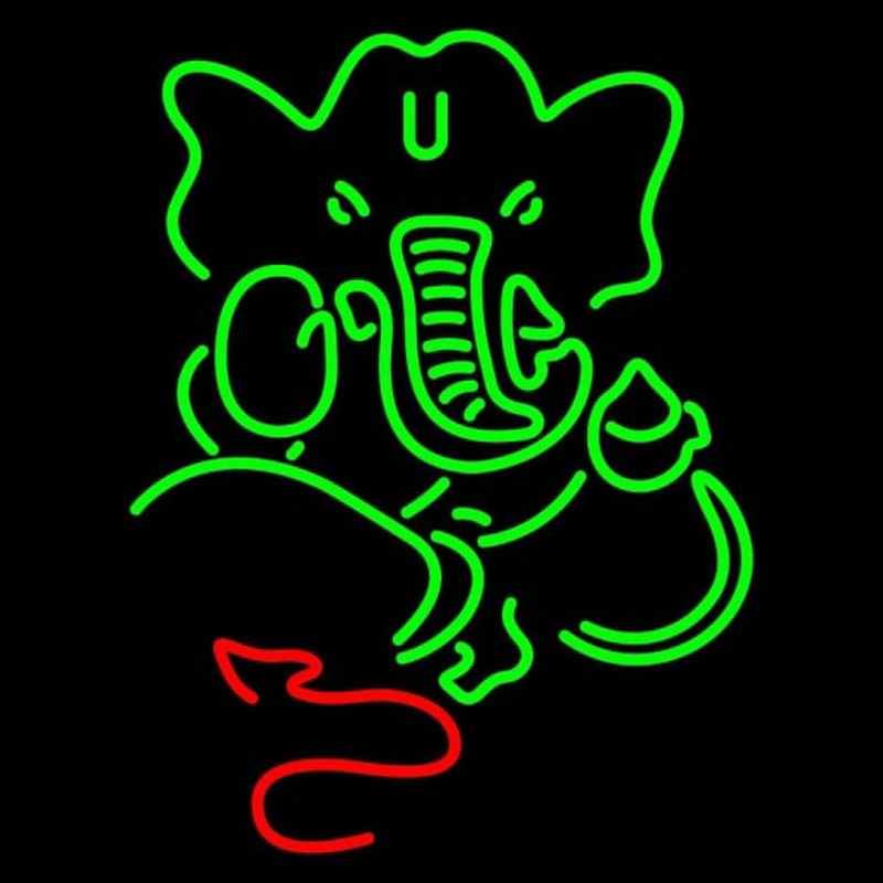 Lord Ganesha Leuchtreklame