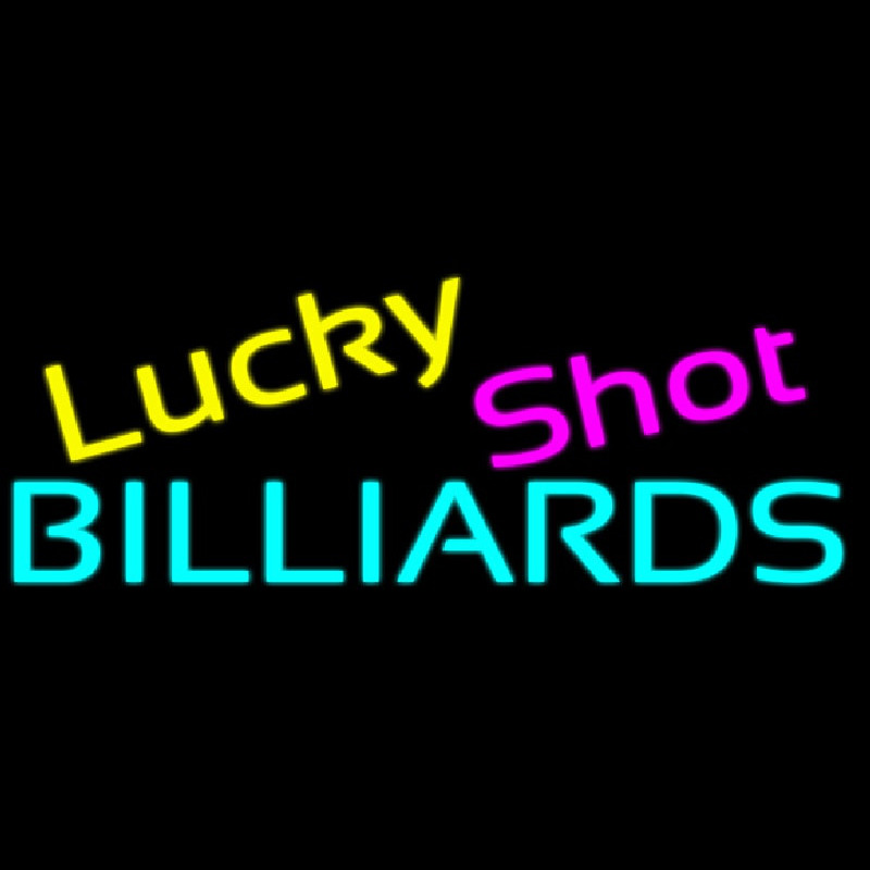 Lucky Shot Billiards 1 Leuchtreklame