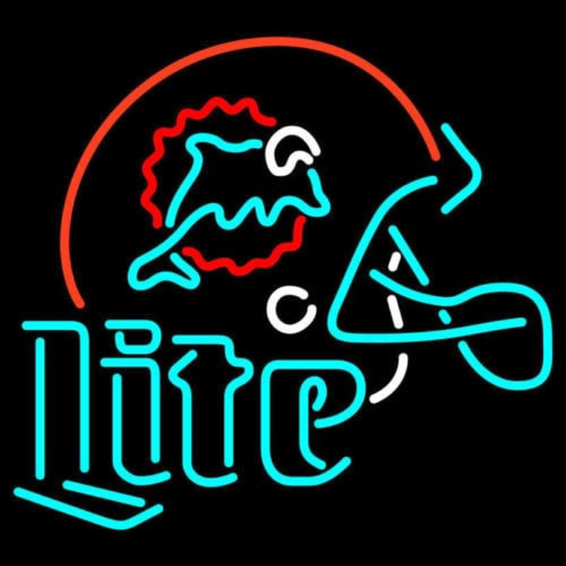 MIAMI DOLPHINS MILLER LITE Leuchtreklame