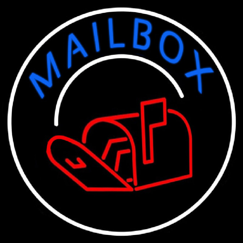 Mailbo  With Logo Circle 1 Leuchtreklame