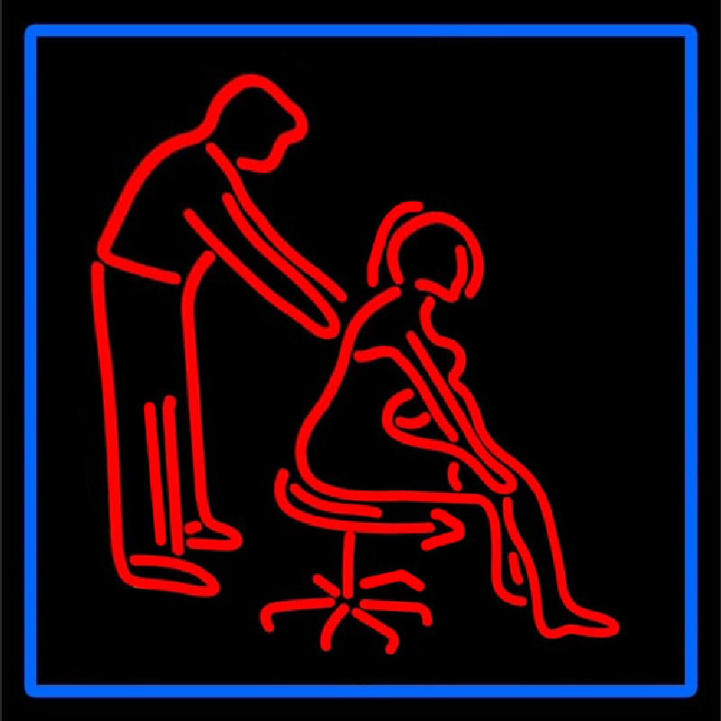 Male Female Massage Logo Leuchtreklame