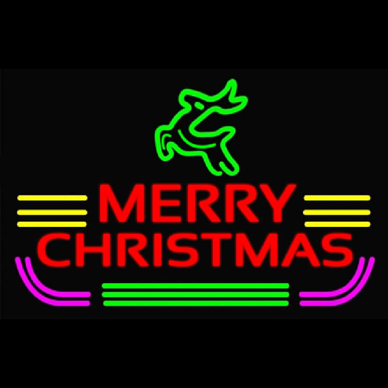 Marry Christmas Logo Leuchtreklame