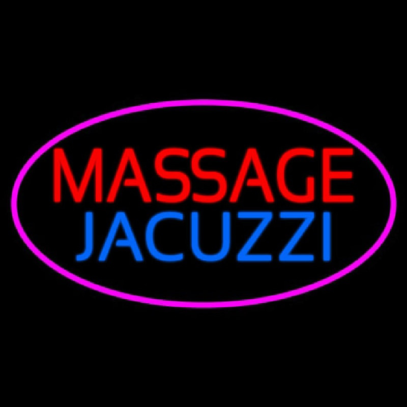 Massage And Jacuzzi Leuchtreklame