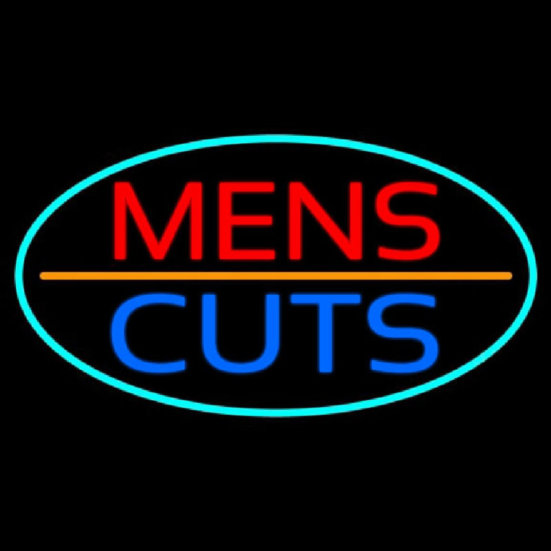 Mens Cuts Leuchtreklame