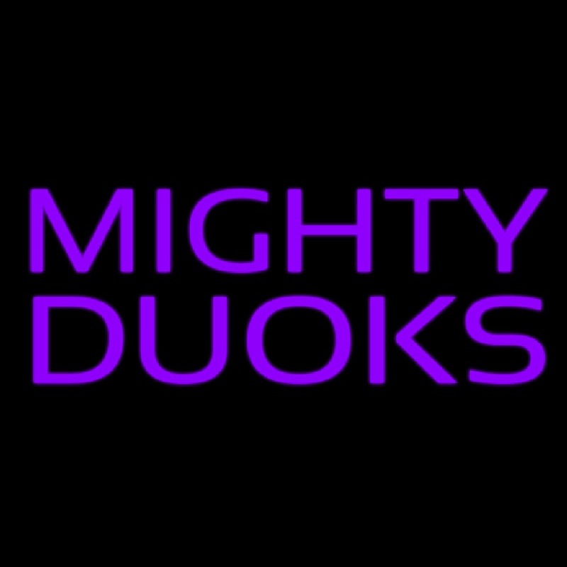 Mighty Duoks Leuchtreklame