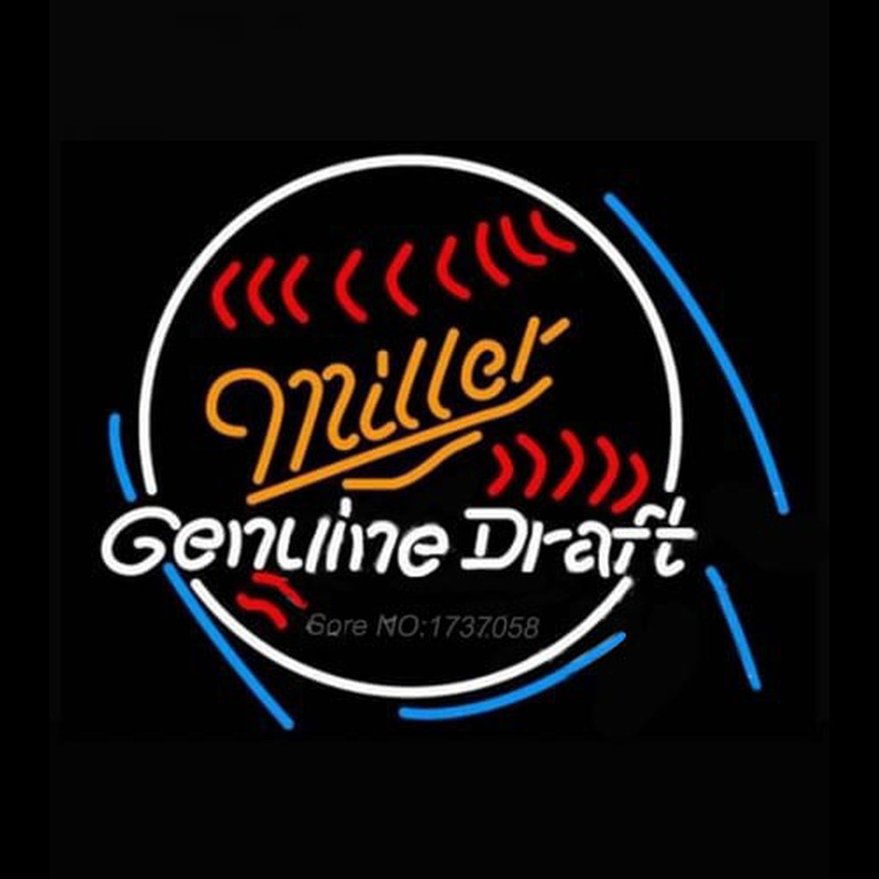 Miller Baseball Leuchtreklame