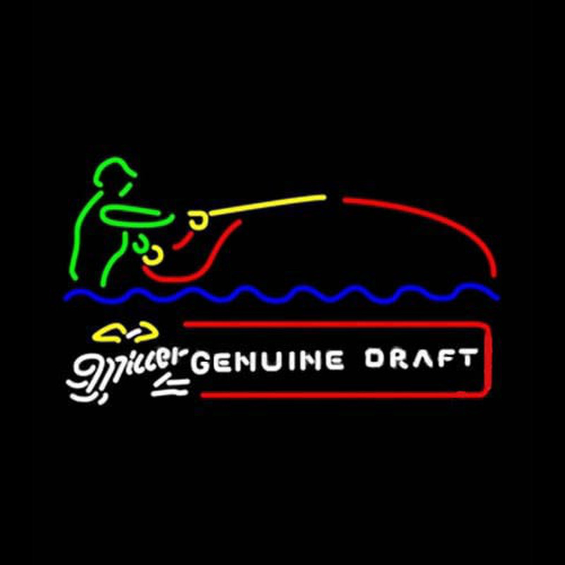 Miller Genuine Draft Fisherman Leuchtreklame