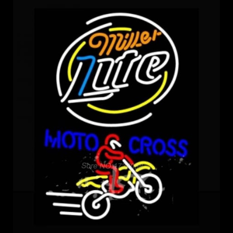 Miller Light Motocross Leuchtreklame