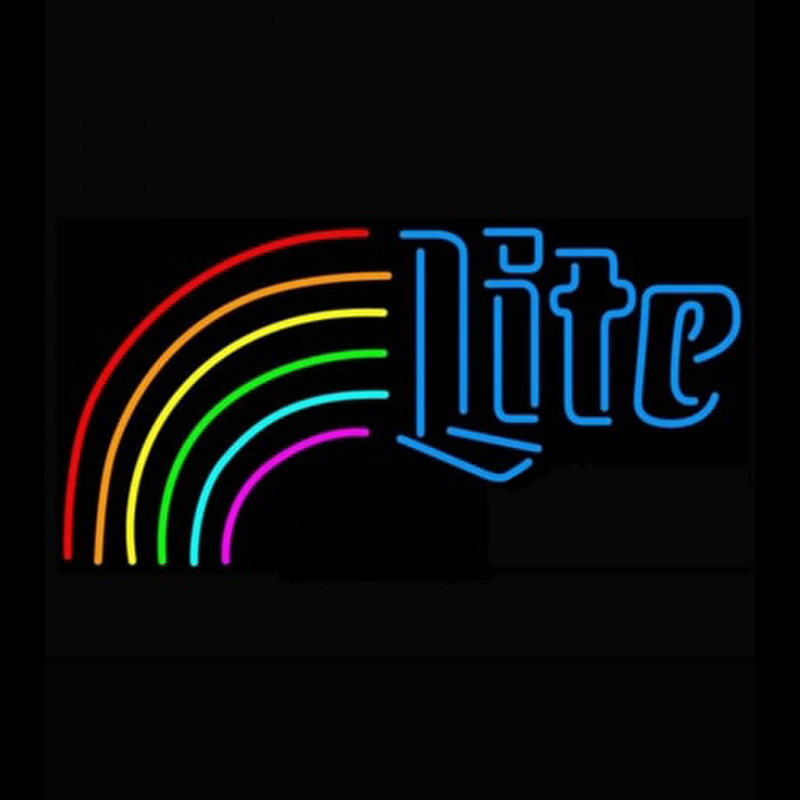 Miller Lite Blue Rainbow Leuchtreklame