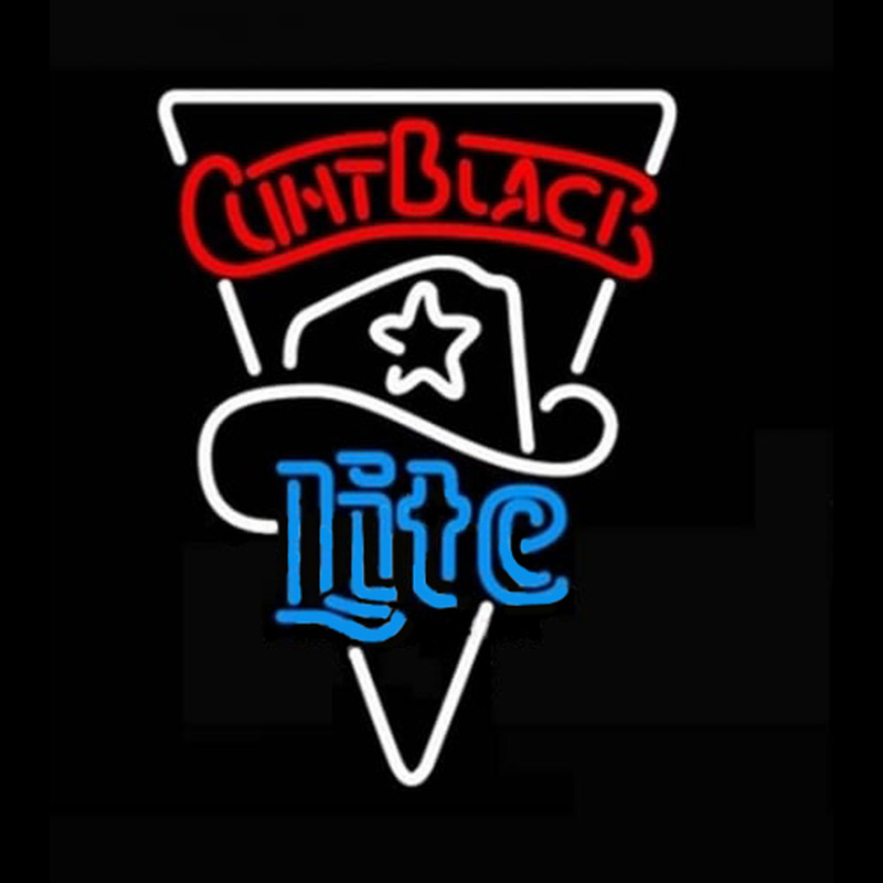 Miller Lite Clint Black Star Leuchtreklame