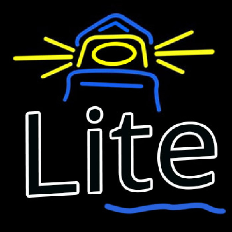 Miller Lite Lighthouse Beer Leuchtreklame