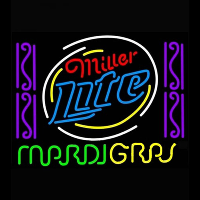 Miller Lite Mardi Leuchtreklame